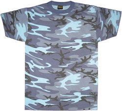 Hanco: Product - Sky Blue Camouflage T-Shirt