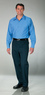 1912 - Male Full Cut Durable Press Twill Pants