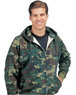 2078 - Camouflage Thermal Zip Front Sweatshirt (Woodland)
