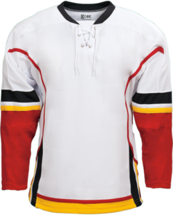 3395 - Calgary K3G Pro Home Hockey Jersey