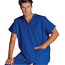 3683 -  V-Neck Tunic Scrub Top w/ Bottom Pockets